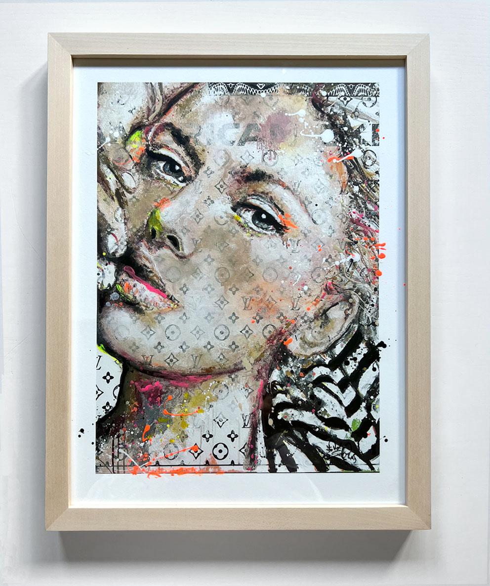 Giclée Print des Werkes „Mono“ im Glasrahmen