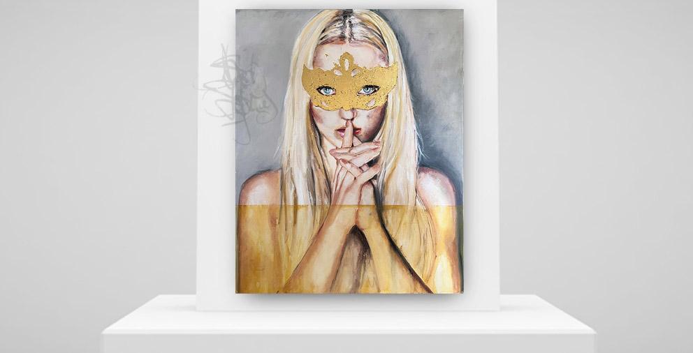 Gemälde Secret von Astrid Stoefhas